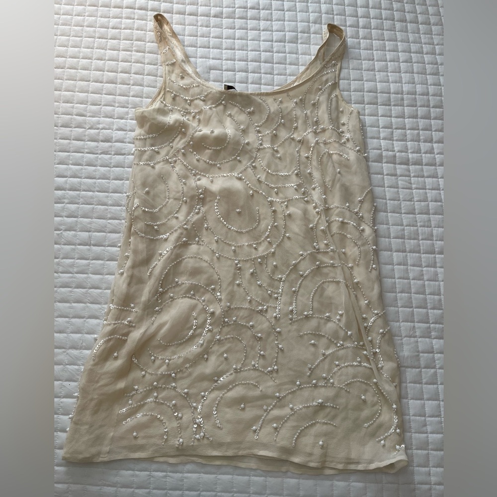 Laundry- Beaded Mini Dress/ Flapper Dress